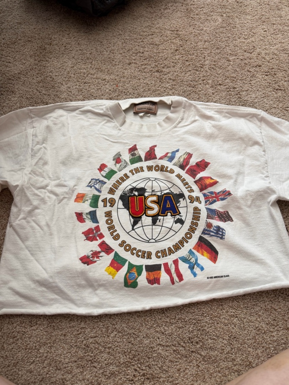 USA 1994 World Soccer Championship Graphic Tee - White